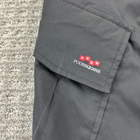 FOURSQUARE 10K Snowboard Pants Men Size Large L Black Ski Snow Pant Water Resist - Picture 2 of 16